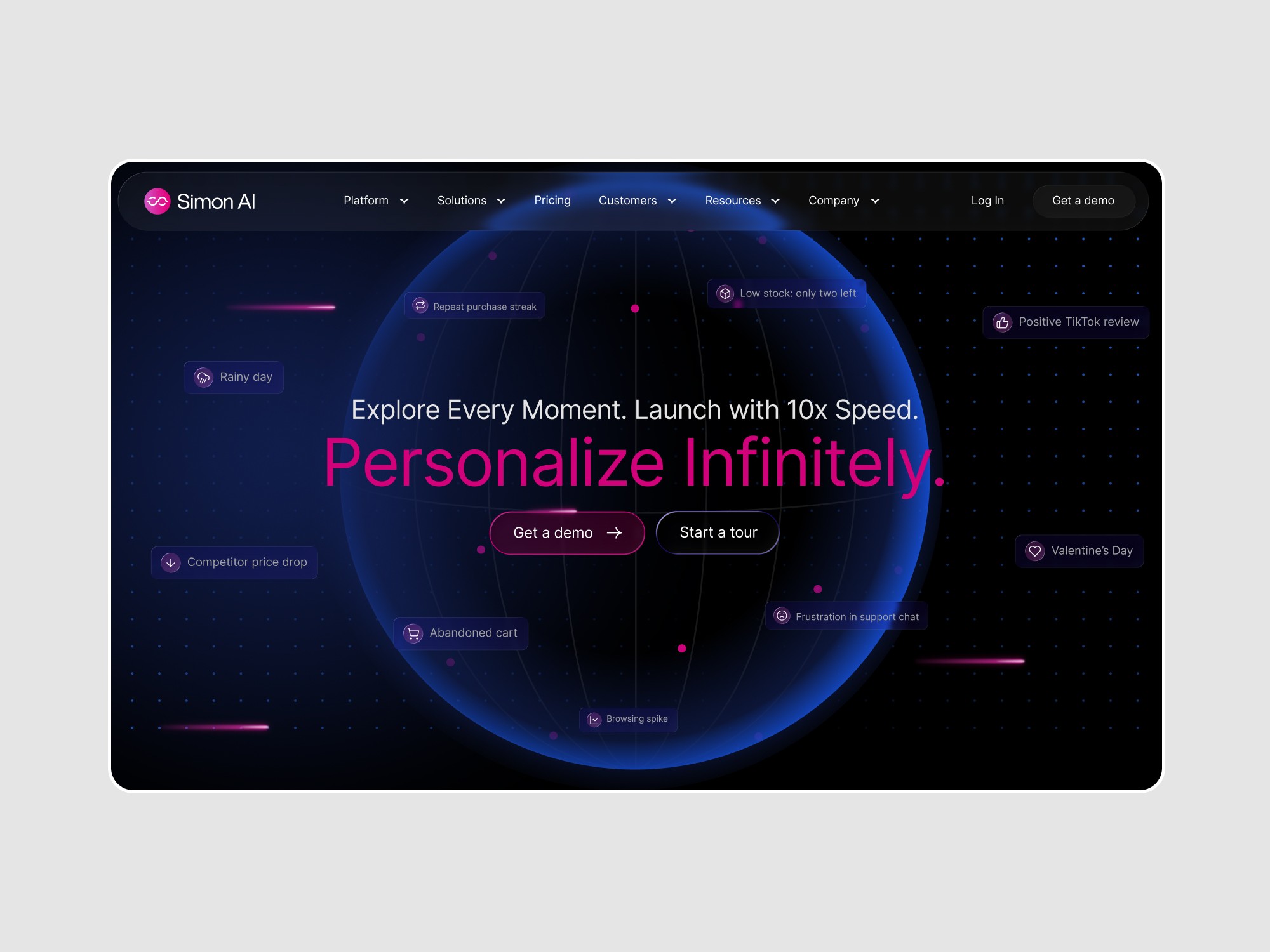 Simon AI relaunch design applications